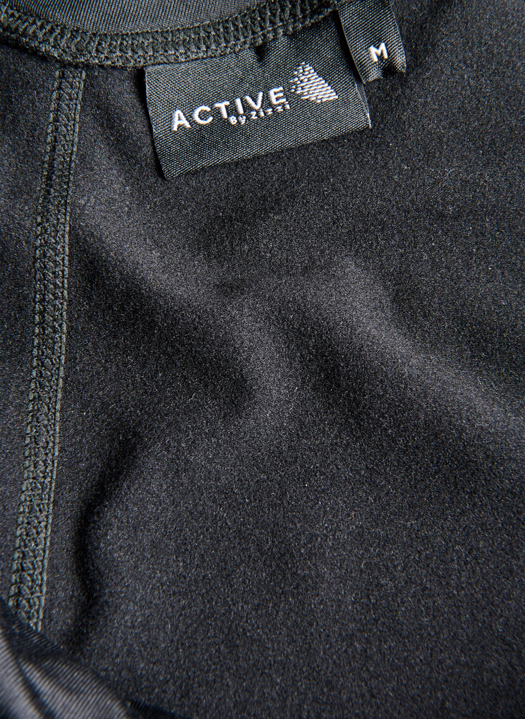 ZizzifashionTraining tights with fleece lining, Black, Packshot image number 3