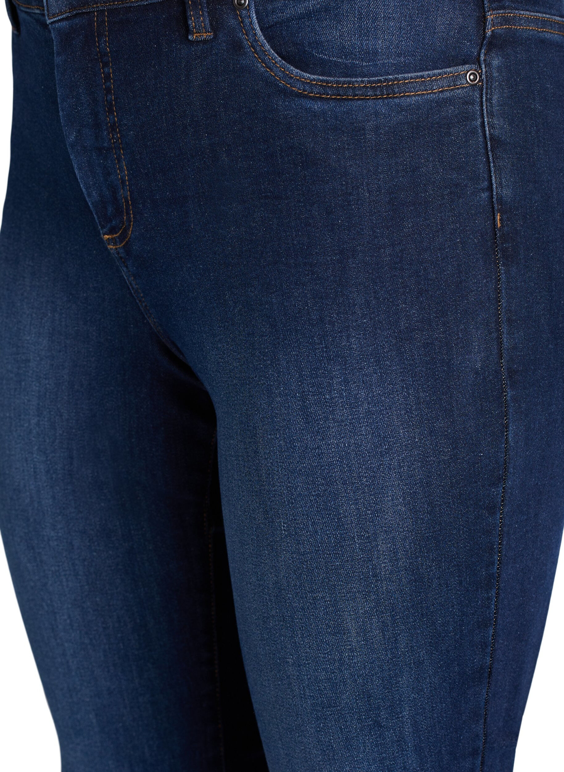 Zizzifashion Slim fit jeans with a regular waist, Dark Blue, Packshot image number 2