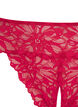 Crotchless lace thong, Red, Packshot image number 2