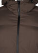 Long puffer winter coat with hood, Brown, Packshot image number 2