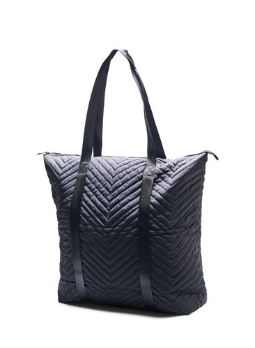 Bag with zipper, Black, Packshot image number 0