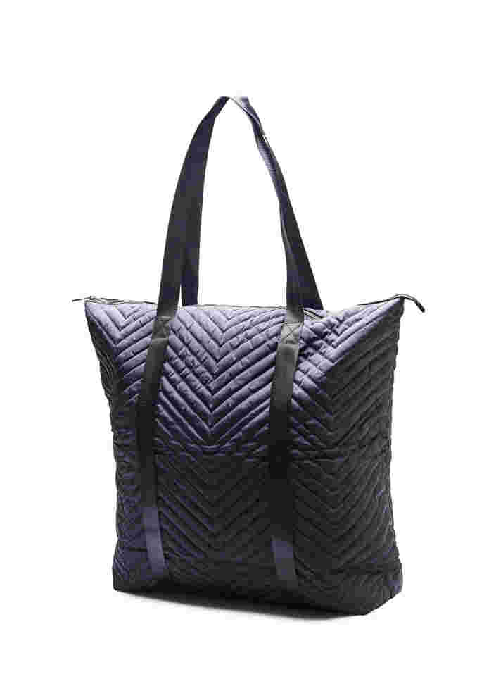 Bag with zipper, Black, Packshot