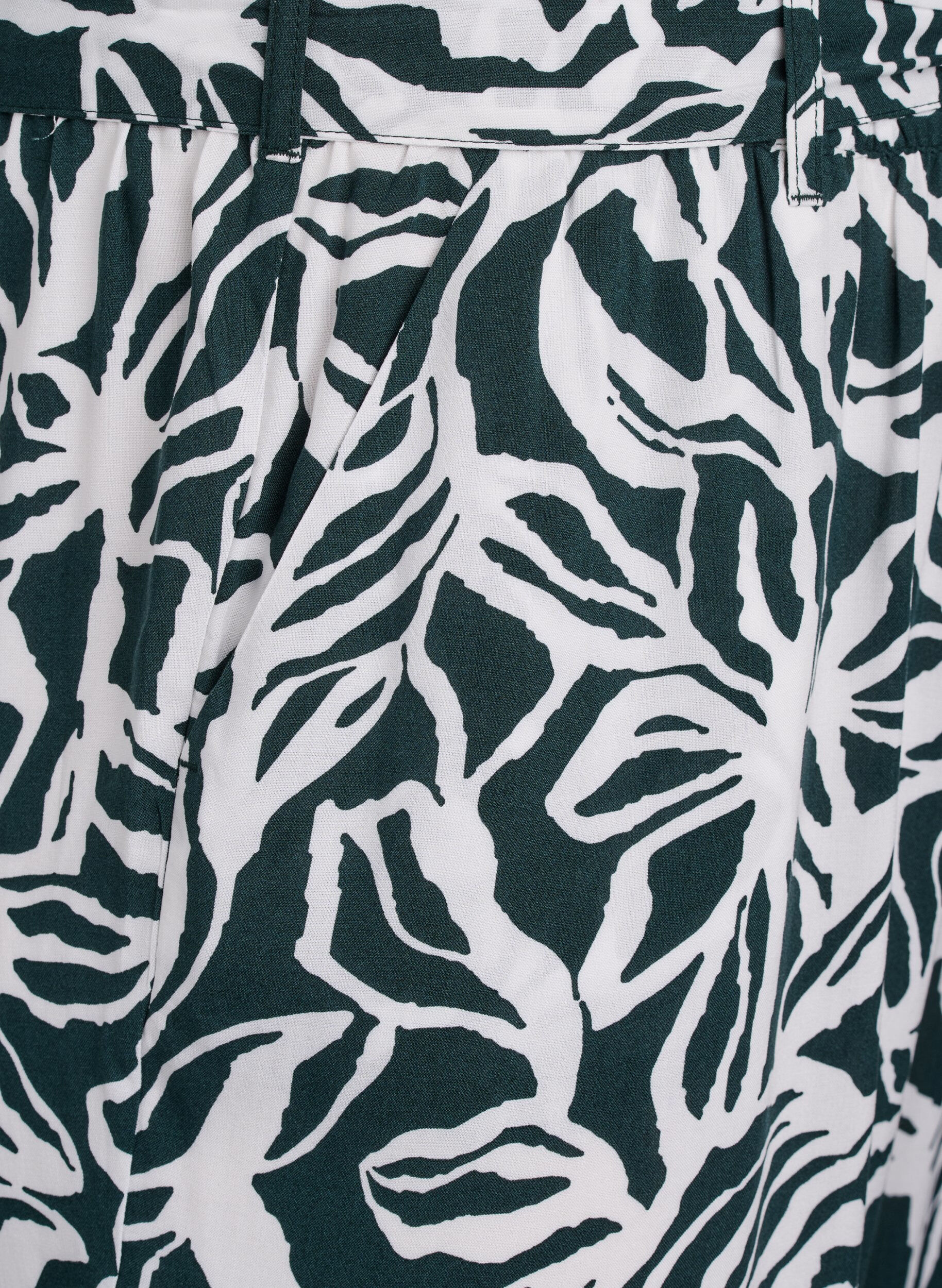 ZizzifashionHigh-waisted viscose trousers, Green, Packshot image number 2