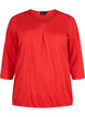 Cotton top with 3/4 sleeves, Fiery Red, Packshot image number 0
