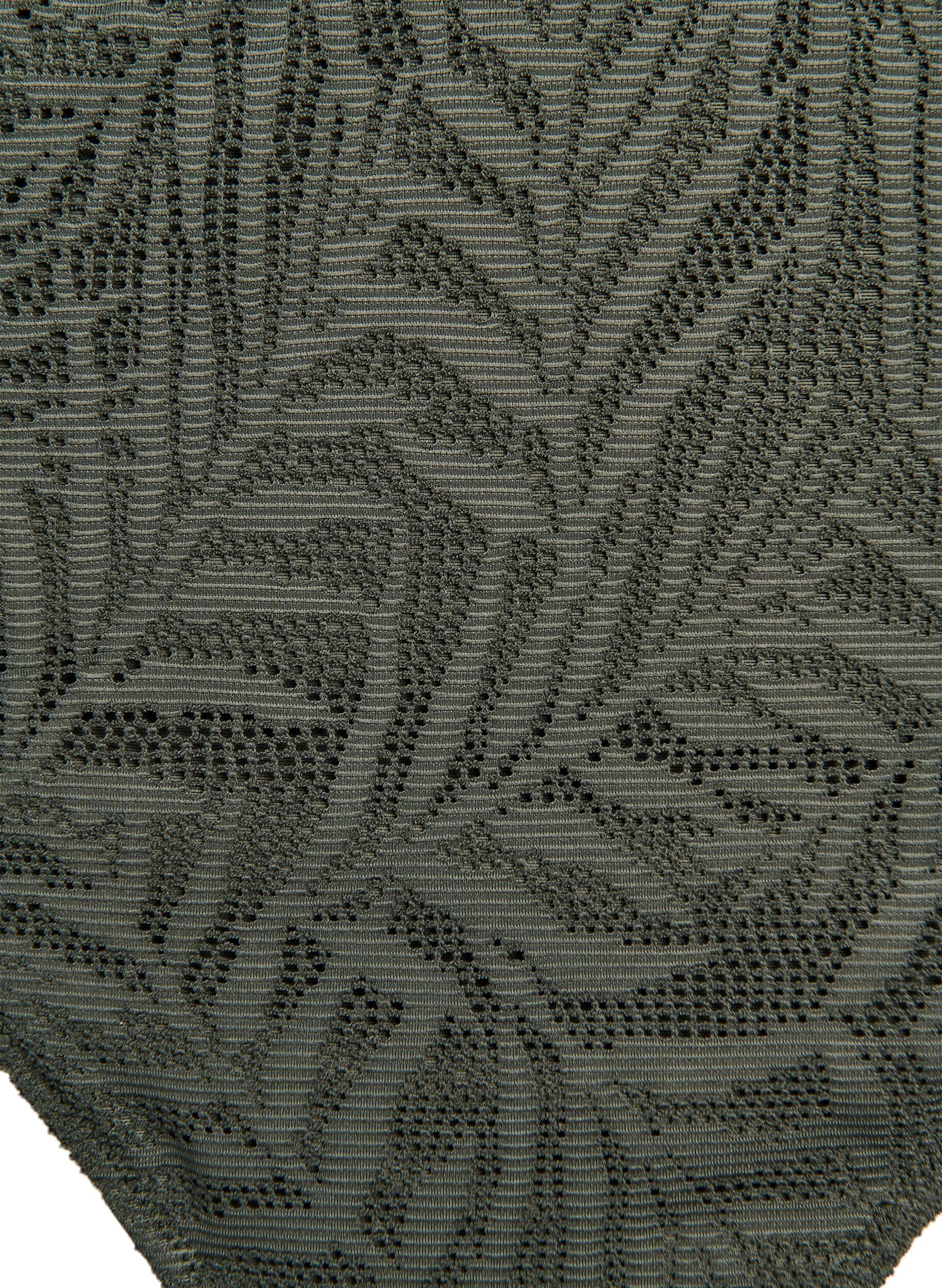 ZizzifashionBrazilian bikini briefs in structured mesh, Green, Packshot image number 2