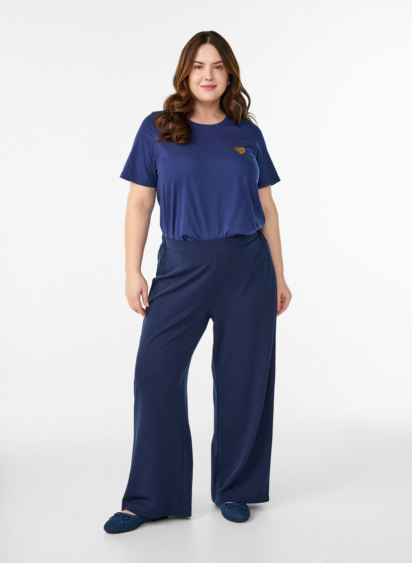 FLASH - T-shirt with print, Blue, Model image number 1