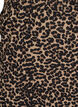 Midi skirt with slit and leopard print, Brown, Packshot image number 2