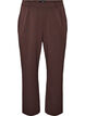 High-waisted tailored trousers with straight fit, Brown, Packshot image number 0