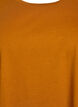Short-sleeved cotton blend t-shirt, Orange, Packshot image number 2
