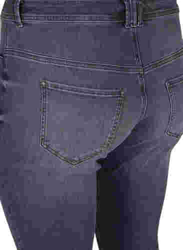 Extra slim Nille jeans with high waist, Grey Denim, Packshot image number 3