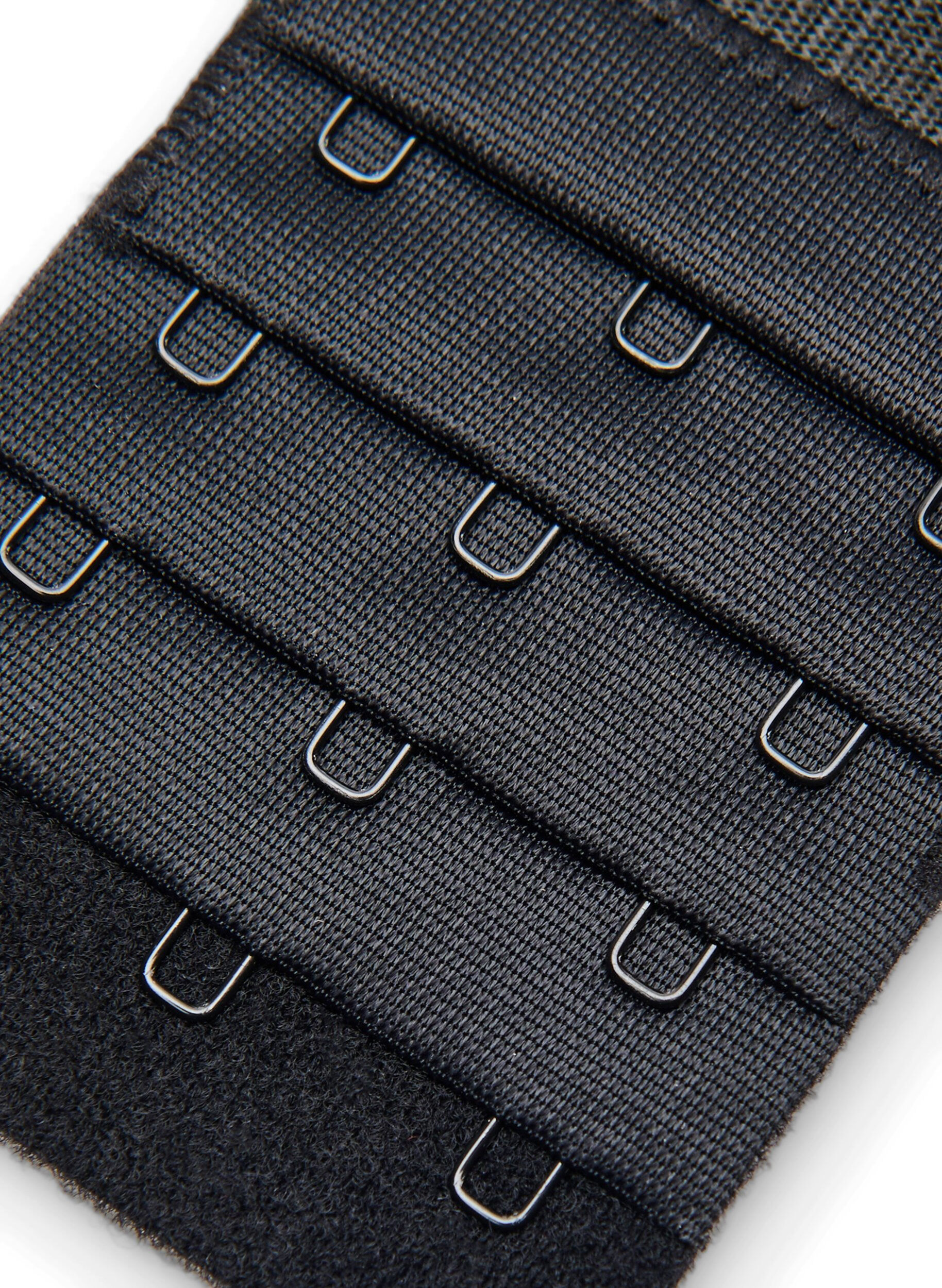 Zizzifashion Bra extender with three hooks, Black, Packshot image number 2