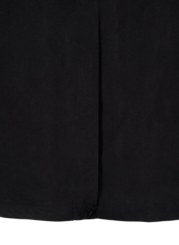 Long trench coat with belt, Black, Packshot image number 3