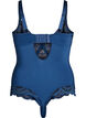 Underwired lace body with strap detail, Blue, Packshot image number 1