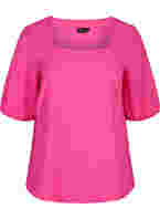 Balloon sleeve blouse, Fuchsia Purple, Packshot