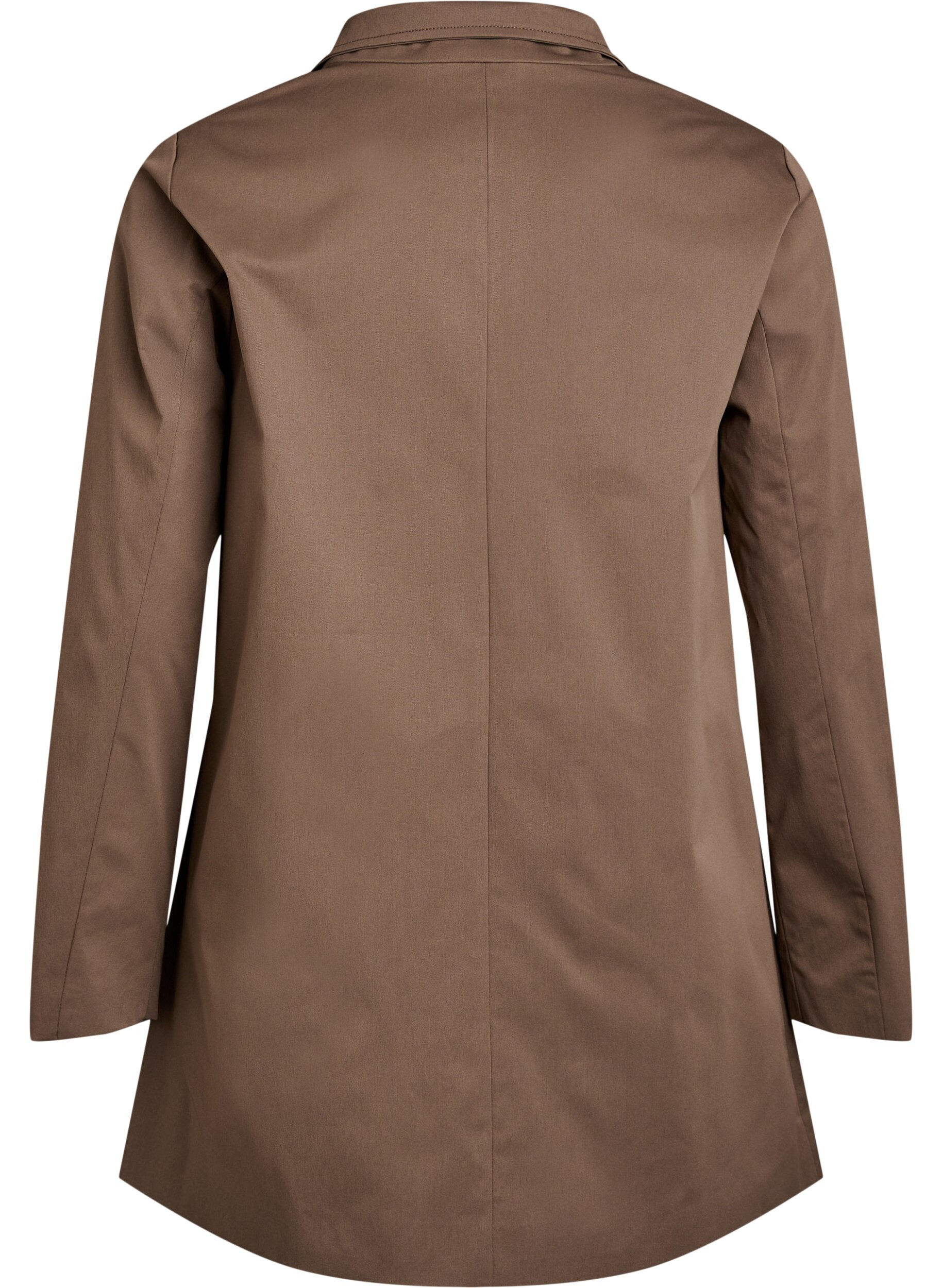 Zizzifashion Water-repellent A-line spring jacket, Brown, Packshot image number 1
