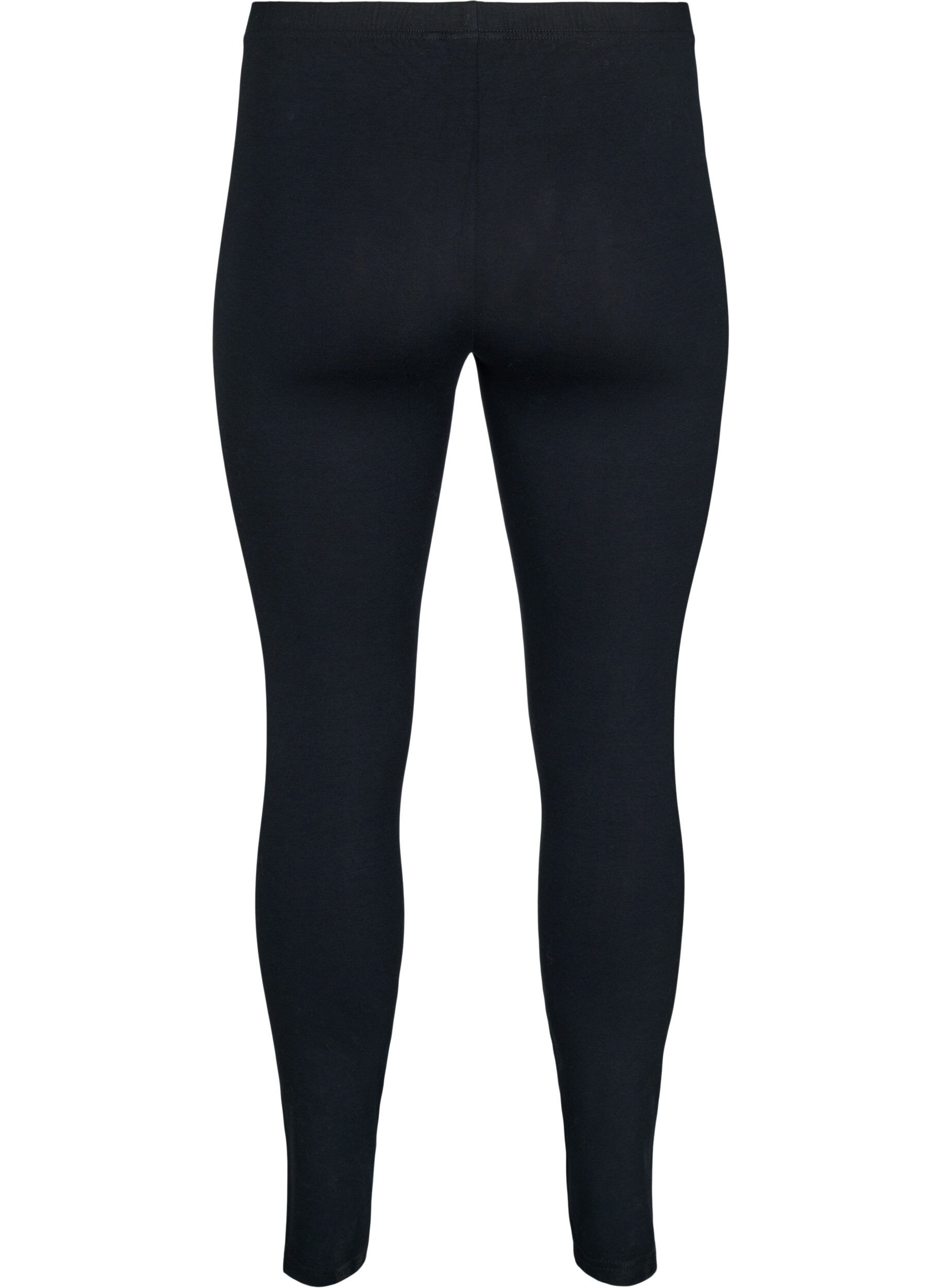 ZizzifashionBasic leggings with extra length, Black, Packshot image number 1
