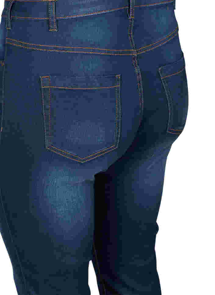 Slim fit Emily jeans with normal waist, Blue denim, Packshot image number 3