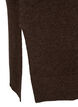 Long-sleeved knitted dress with V-neck, Brown, Packshot image number 3