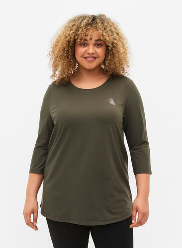 Workout top with 3/4 sleeves, Chimera, Model image number 0