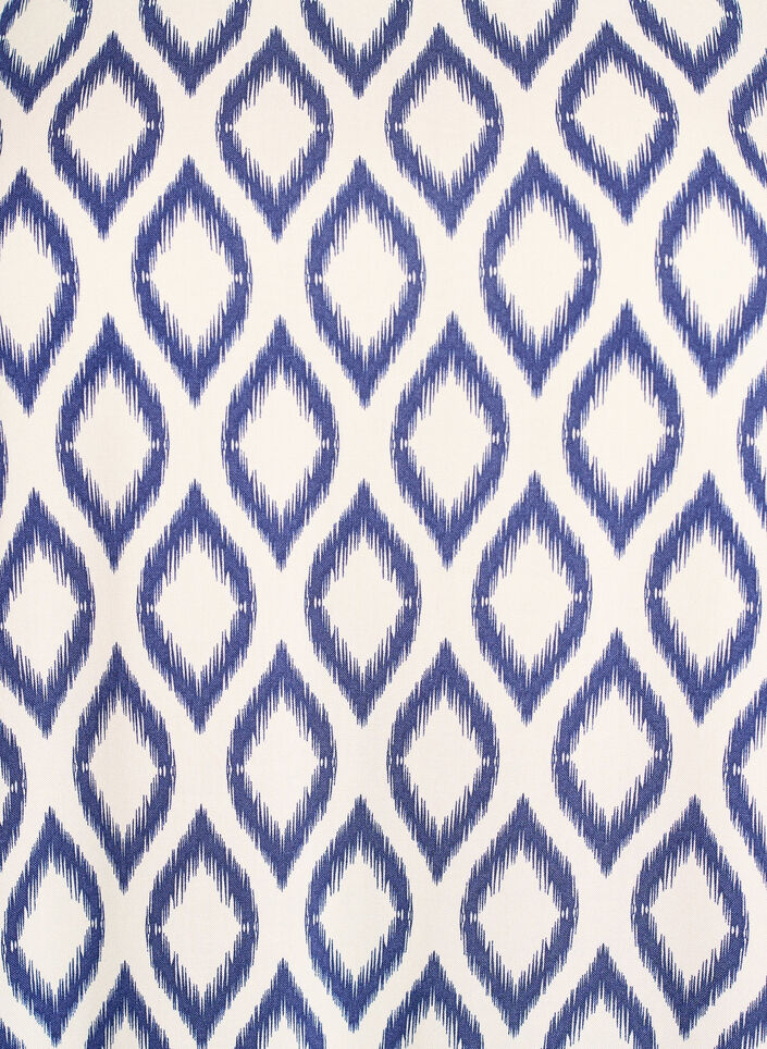 Viscose dress with cutline, Blue, Packshot image number 2