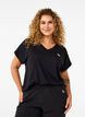 V-neck training t-shirt, Black, Model image number 0