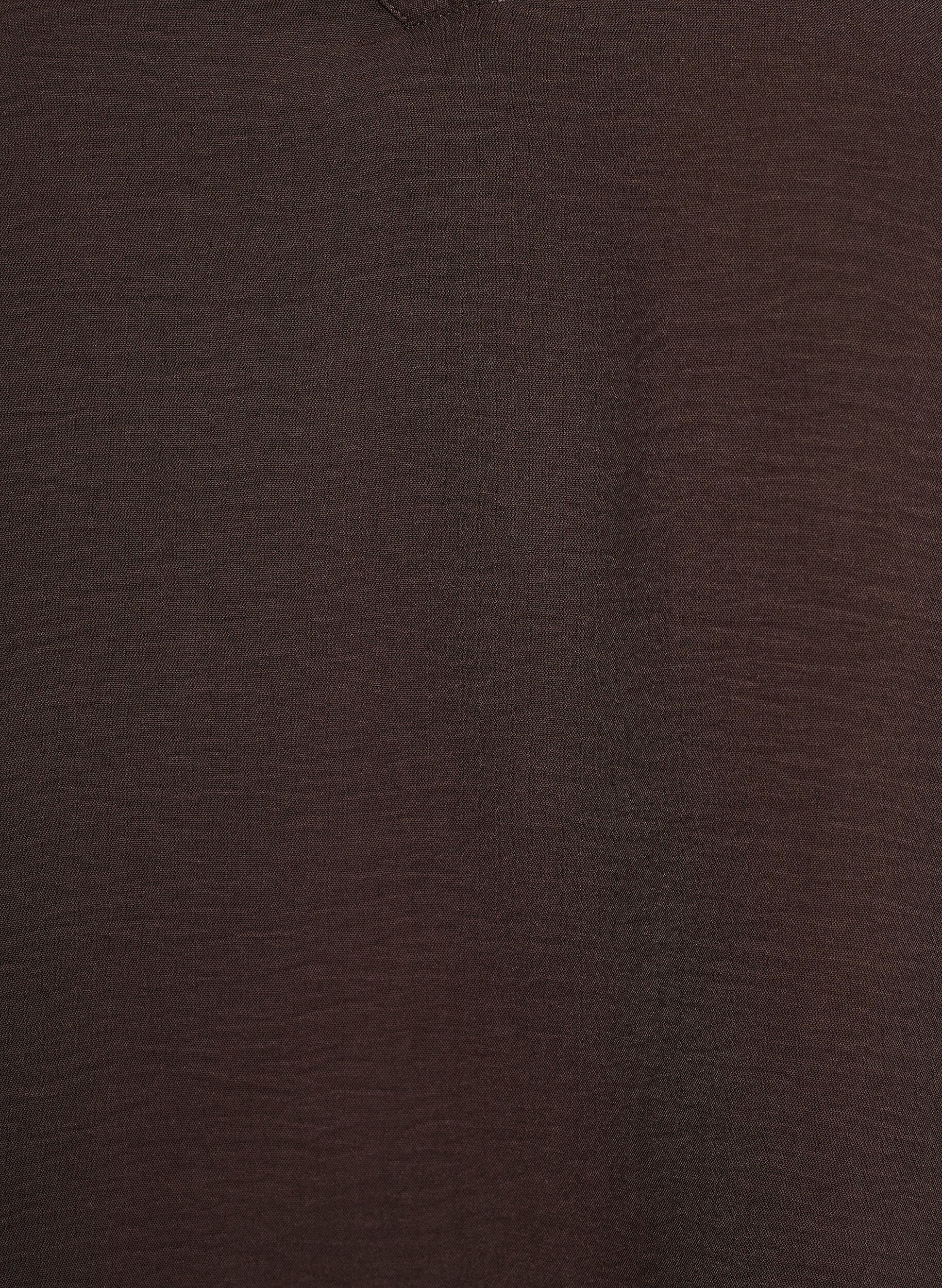 ZizzifashionBlouse with smock cuffs and V-neck, Brown, Packshot image number 2