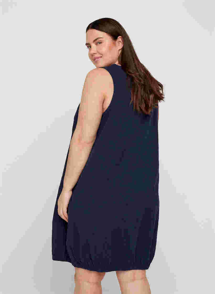 Sleeveless cotton dress, Night Sky, Model image number 1