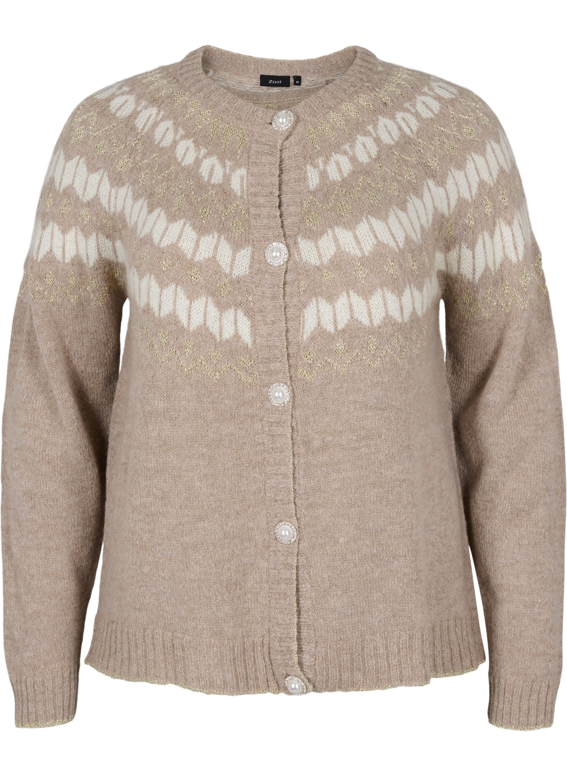 Fashion Knitwear Knitted Cardigan Frapp Knitted Cardigan \u201eW-fsrwxz\u201c light grey 