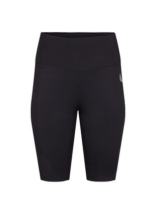 Long tight training shorts, Black, Packshot image number 0