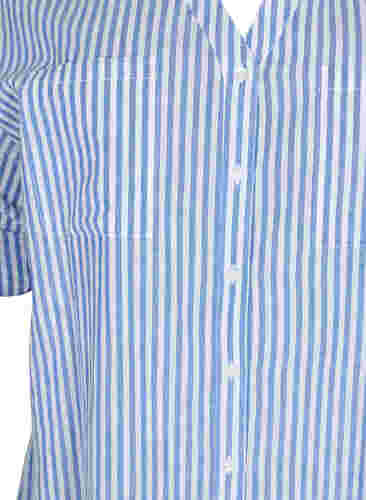 Striped tunic with v neck and buttons, Surf the web Stripe, Packshot image number 2