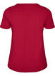 Basic plain cotton t-shirt, Red, Packshot image number 1