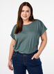 Short sleeve cotton blend T-shirt, Green, Model image number 0
