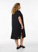 Long shirt in viscose and linen, Black, Model image number 1