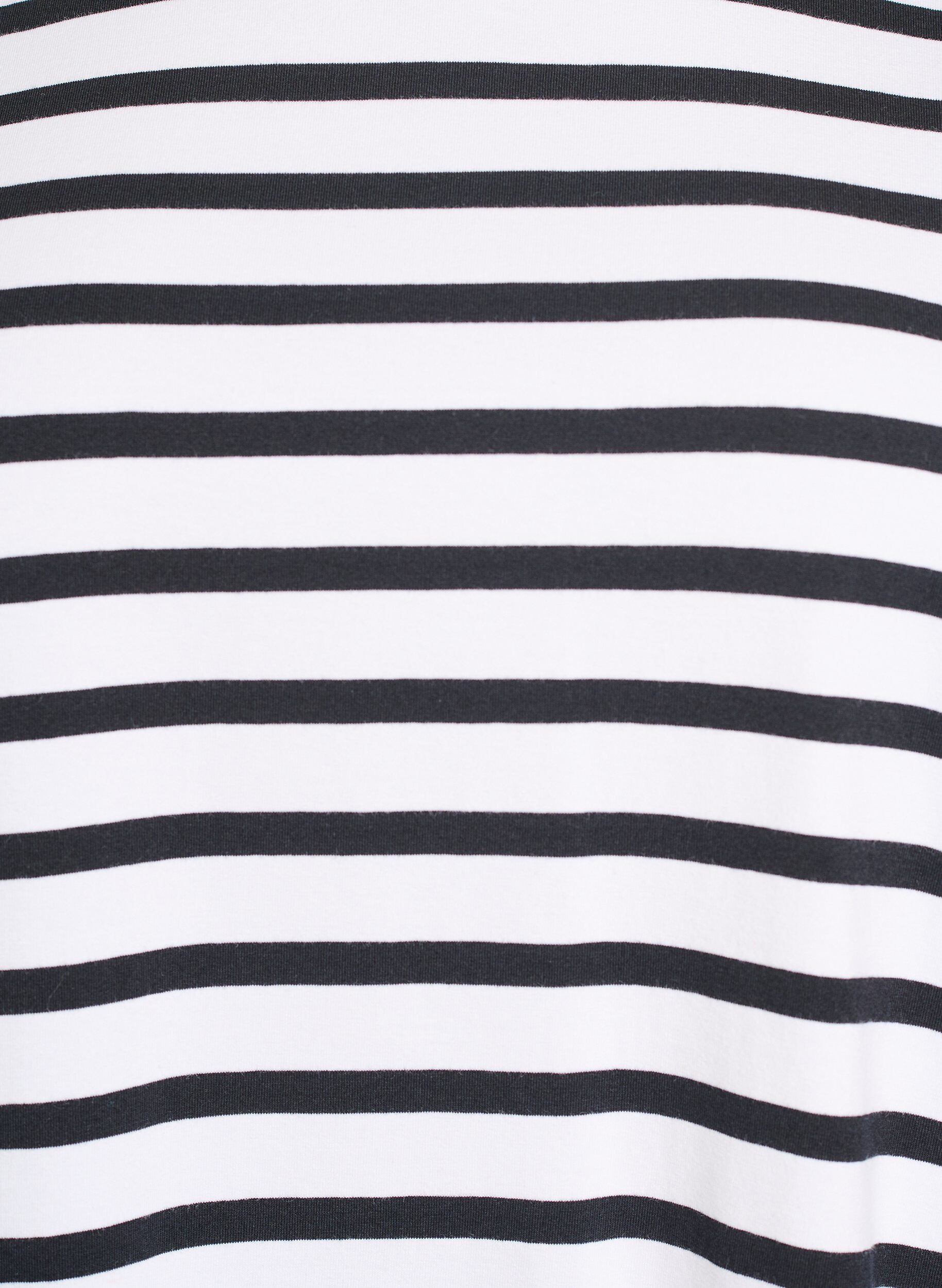 Zizzifashion Striped T-shirt in organic cotton, White, Packshot image number 2