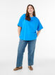 Oversized T-shirt with half sleeves, Blue, Model image number 0