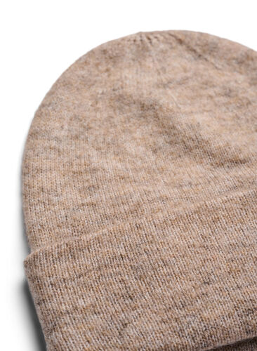 Knitted hat with wool, Deep Taupe Mel., Packshot image number 1