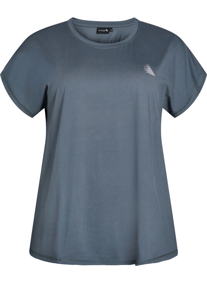Solid-coloured training T-shirt, Green, Packshot image number 0