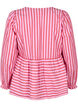 Blouse with stripes and bows, Red, Packshot image number 1