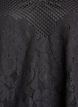 Lace blouse with V-neck and 1/2 sleeves, Black, Packshot image number 2