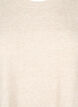 Knitted vest with ribbed edges, Beige, Packshot image number 2