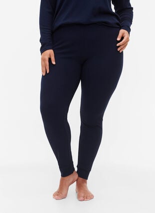 Tight-fitting night pants, Navy Blazer, Model image number 2