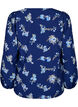 FLASH - Long-sleeved blouse with small flowers, Blue Flower, Packshot image number 1