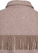 Short shirt jacket with fringes, Beige, Packshot image number 4