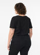 Basic plain cotton t-shirt, Black, Model image number 2