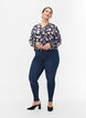 Jeggings in cotton blend, Dark blue denim, Model image number 0