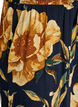 Loose viscose trousers with print, Blue, Packshot image number 2