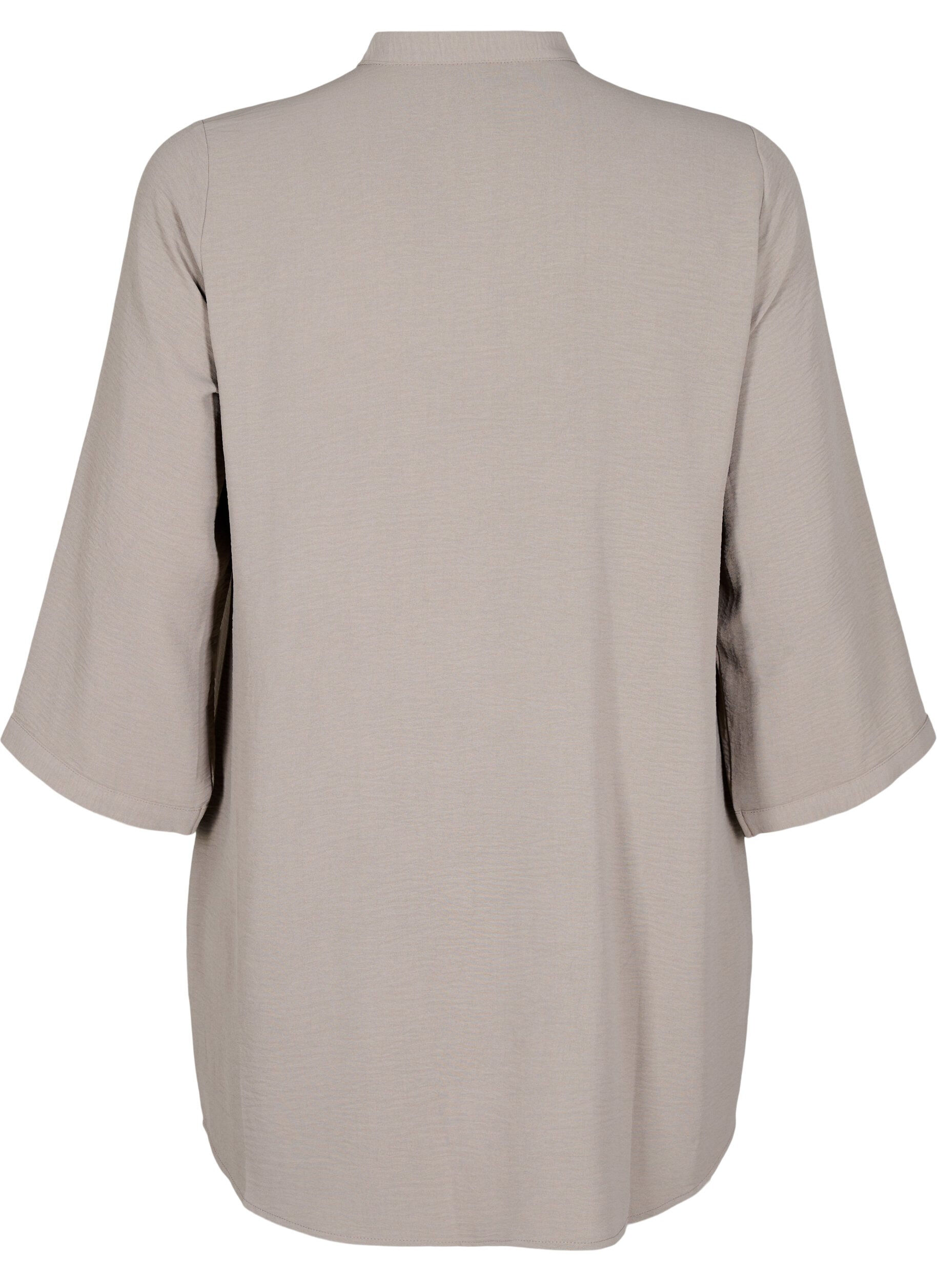 Zizzifashion Tunic with 3/4 sleeves, Beige, Packshot image number 1