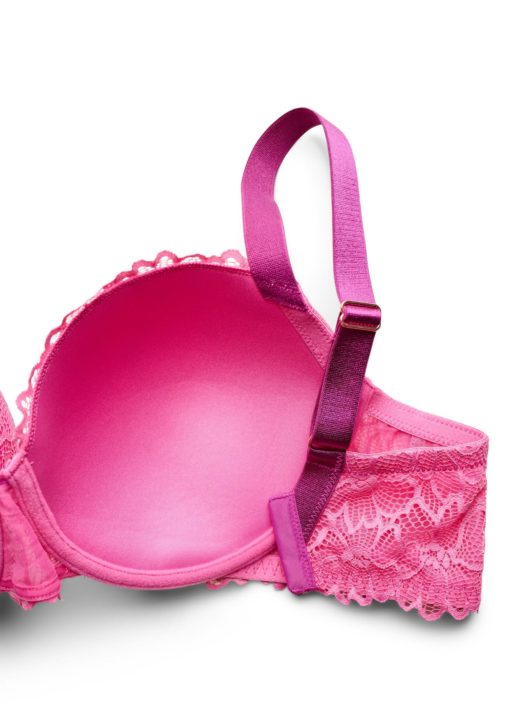 ZizzifashionBra with lace and moulded cups, Pink, Packshot image number 3