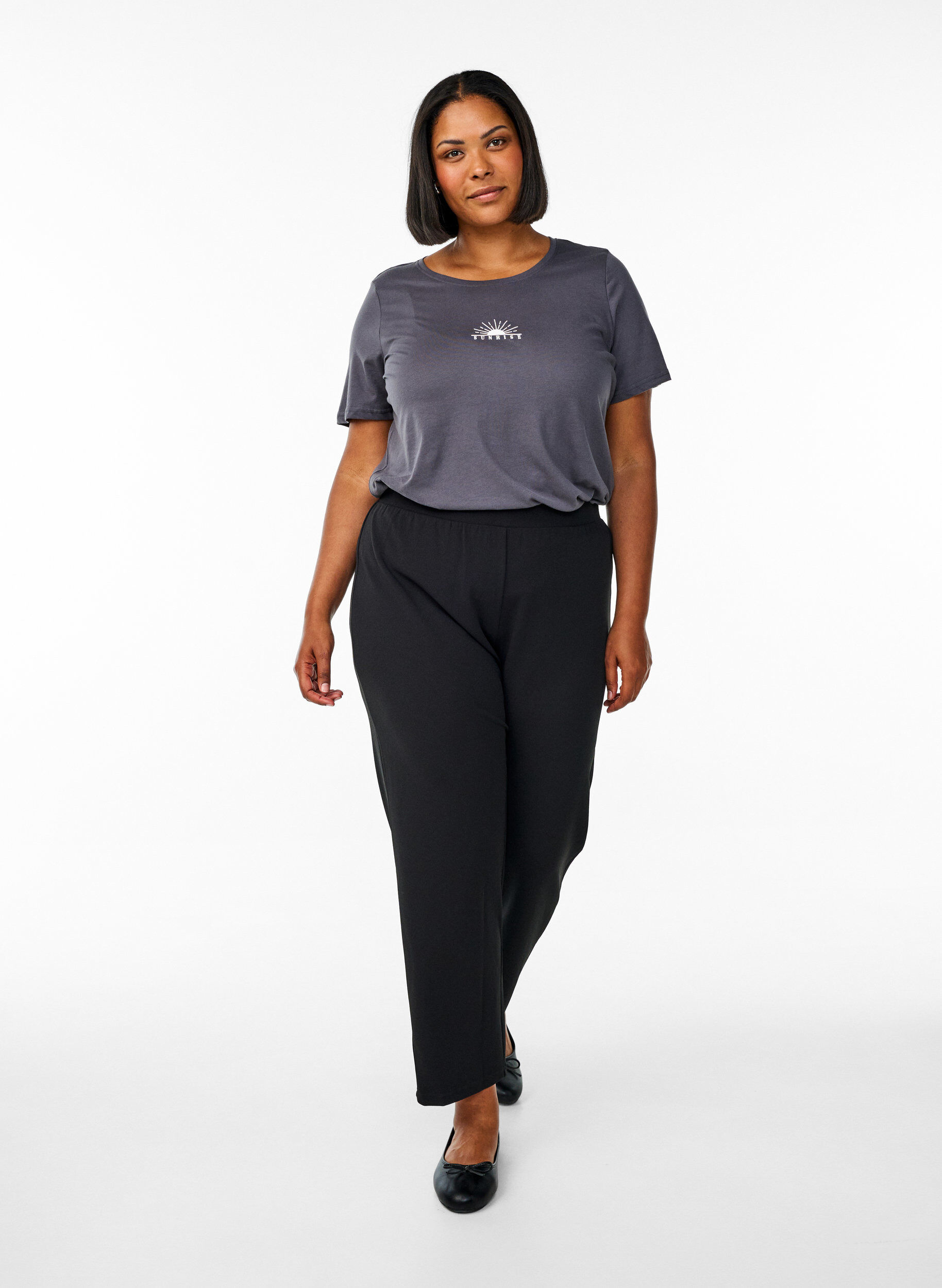 Zizzifashion FLASH - T-shirt with motif, Grey, Model image number 1