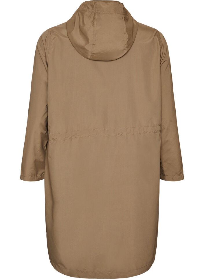 Lightweight parka with a hood, Brown, Packshot image number 1